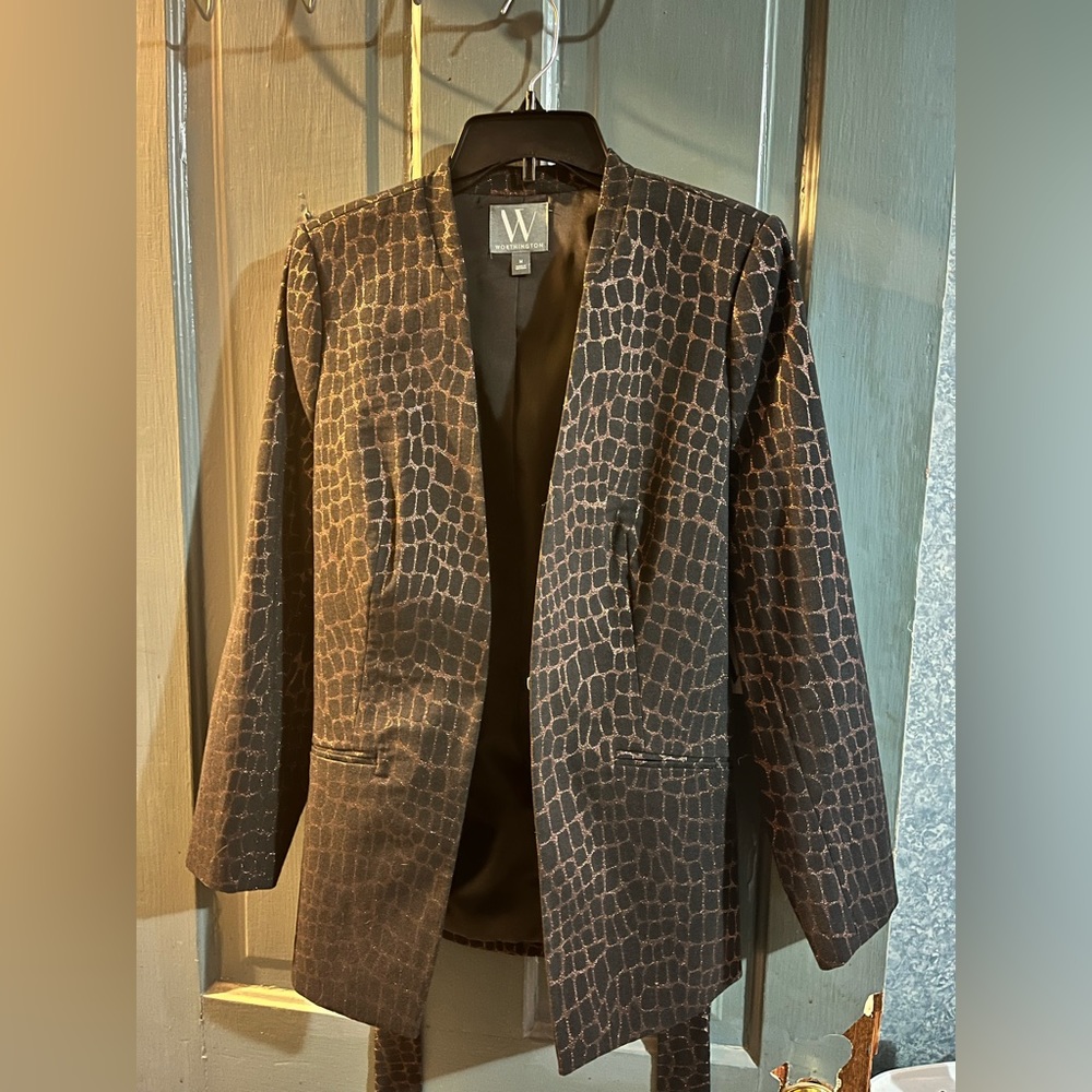 Animal Print Blazer